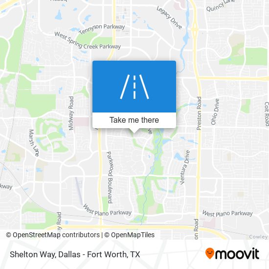 Shelton Way map