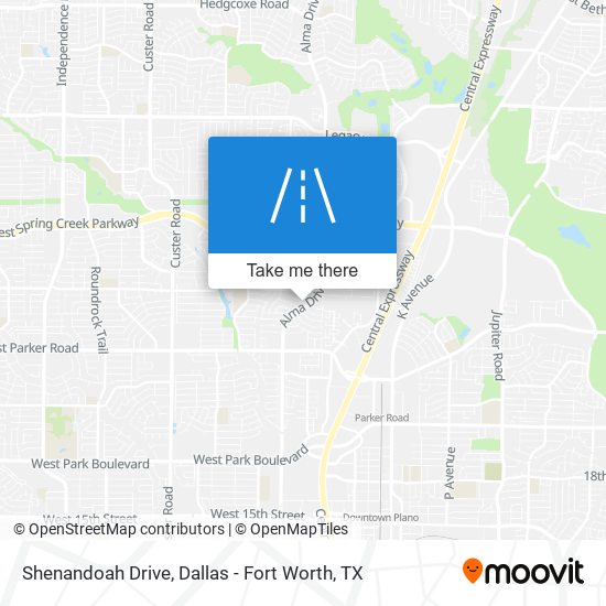 Shenandoah Drive map