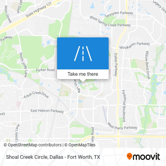 Shoal Creek Circle map