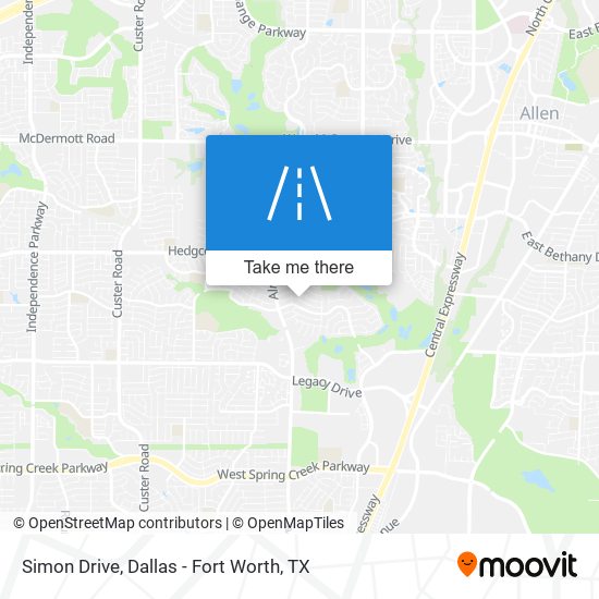 Simon Drive map
