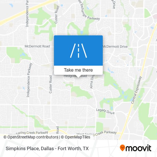 Simpkins Place map