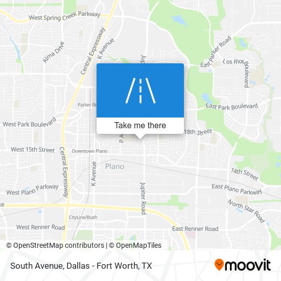 South Avenue map