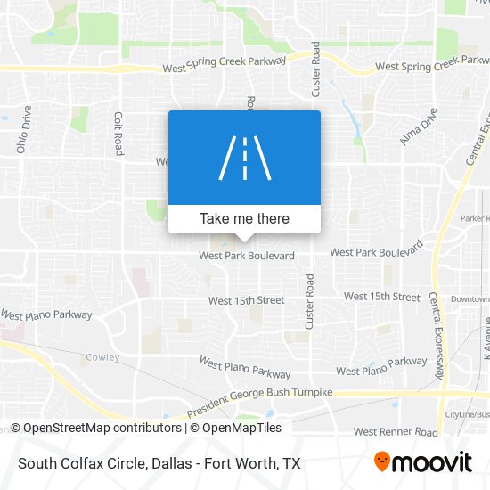 South Colfax Circle map