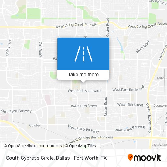 Mapa de South Cypress Circle