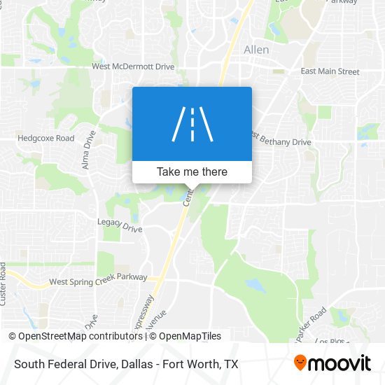 South Federal Drive map