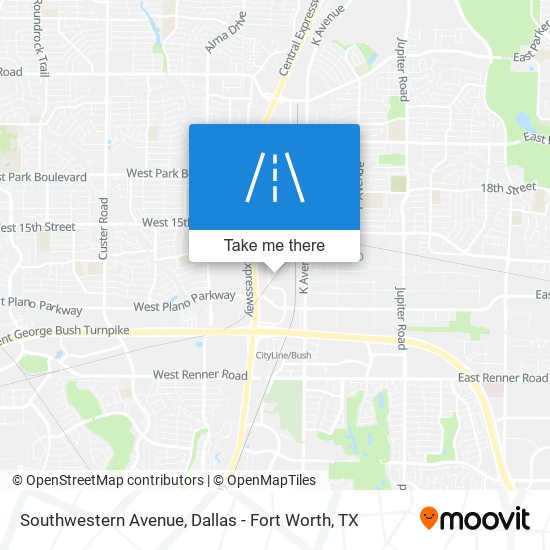 Southwestern Avenue map