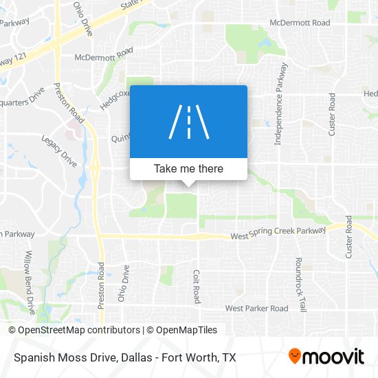 Spanish Moss Drive map