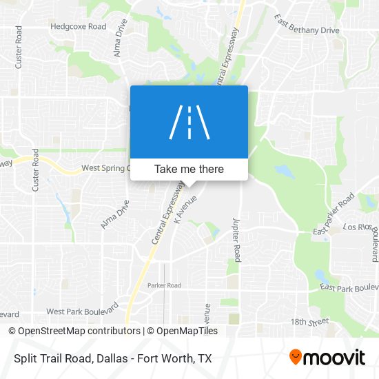 Split Trail Road map