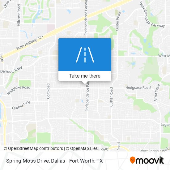 Spring Moss Drive map
