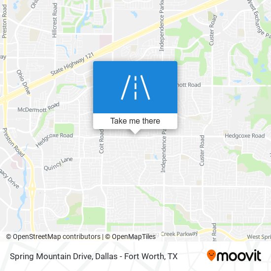 Spring Mountain Drive map