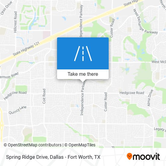 Spring Ridge Drive map