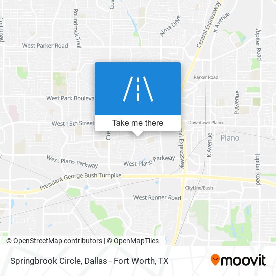 Springbrook Circle map