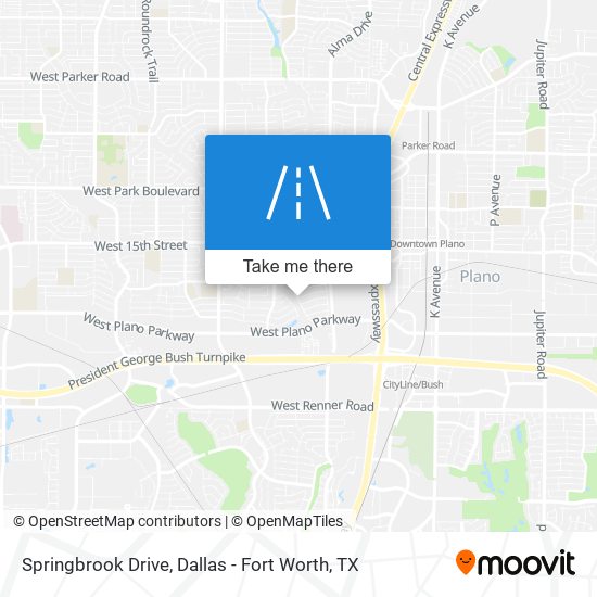 Springbrook Drive map
