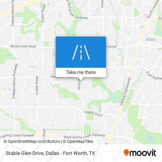Stable Glen Drive map