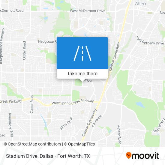 Stadium Drive map