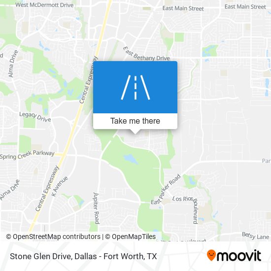 Stone Glen Drive map