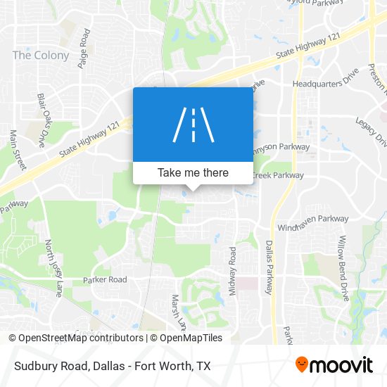 Sudbury Road map