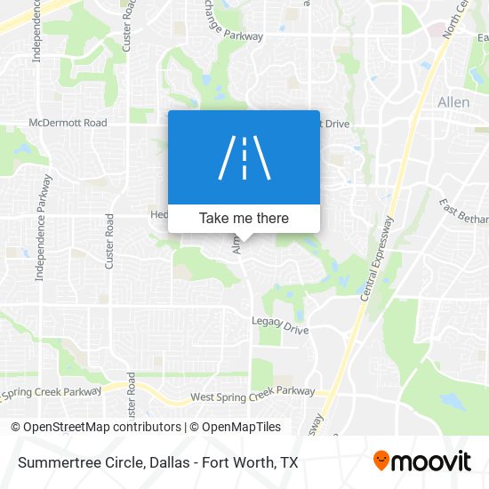 Summertree Circle map