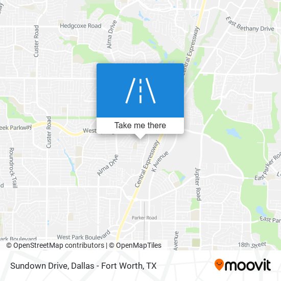 Sundown Drive map