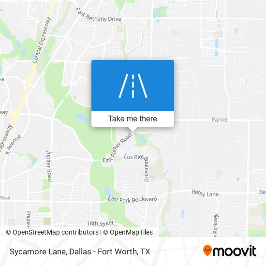 Sycamore Lane map