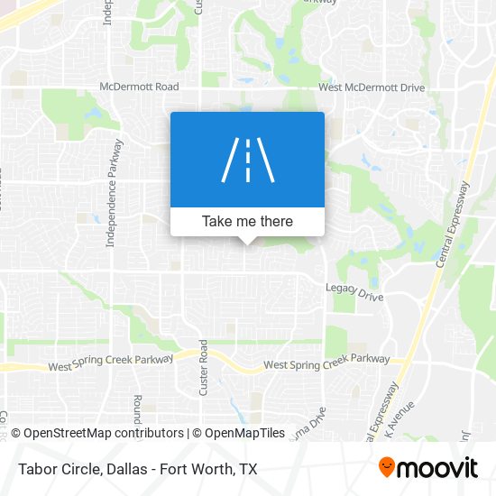 Tabor Circle map