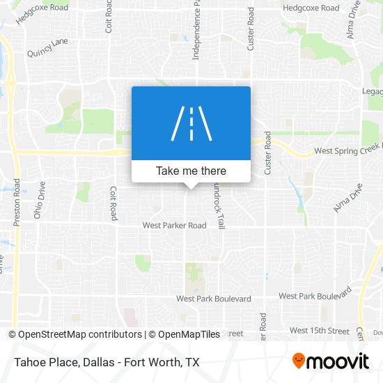 Tahoe Place map