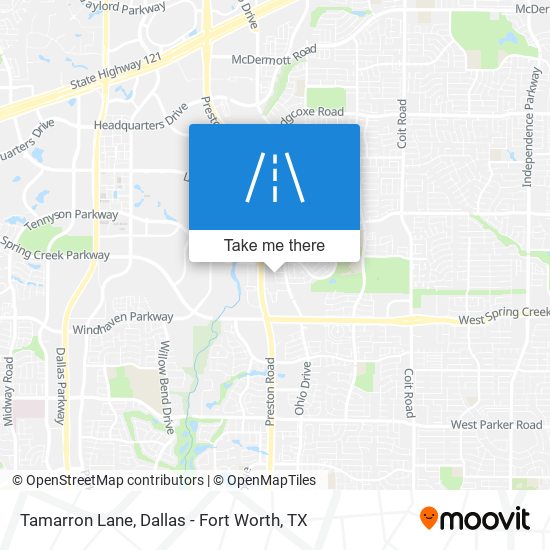 Tamarron Lane map