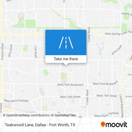 Teakwood Lane map