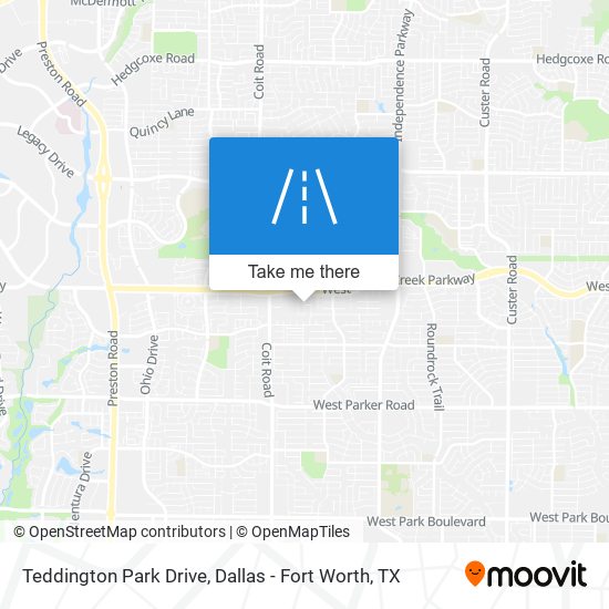 Teddington Park Drive map