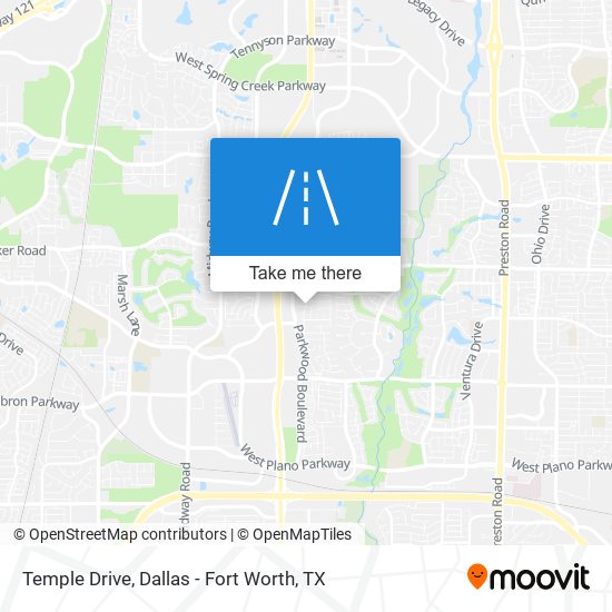 Temple Drive map