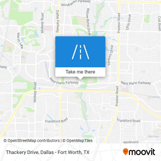 Thackery Drive map