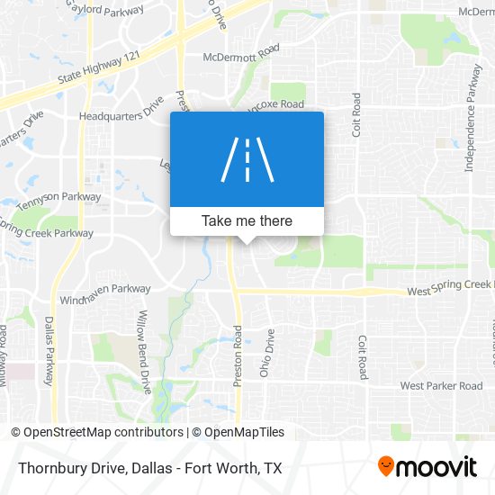 Thornbury Drive map
