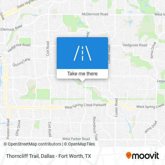 Thorncliff Trail map