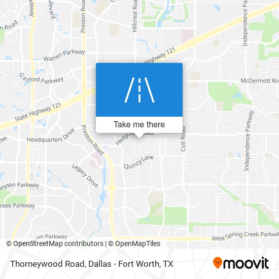 Thorneywood Road map