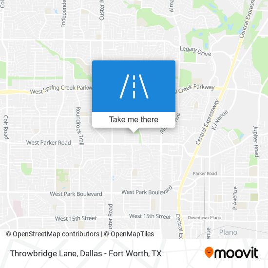 Throwbridge Lane map