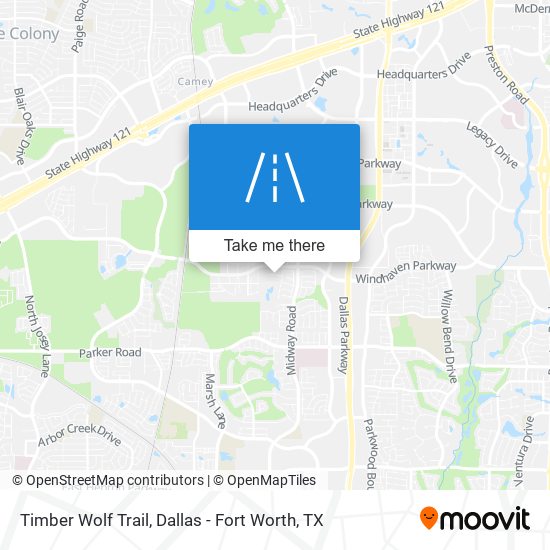 Timber Wolf Trail map