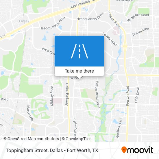 Toppingham Street map