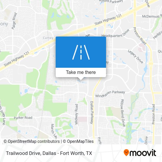 Trailwood Drive map