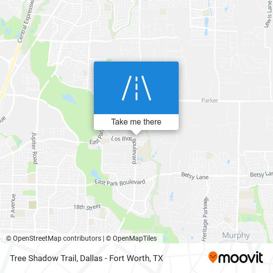 Tree Shadow Trail map