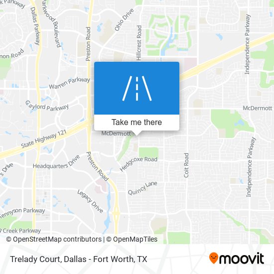 Trelady Court map