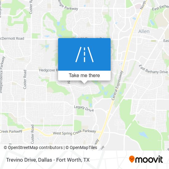 Trevino Drive map