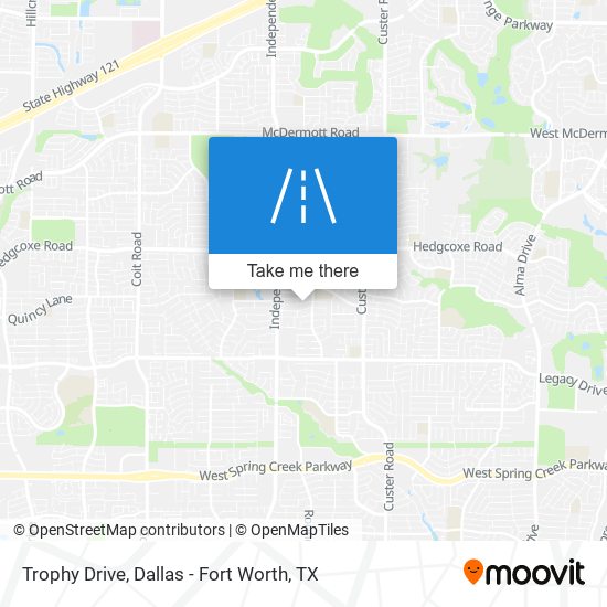 Trophy Drive map