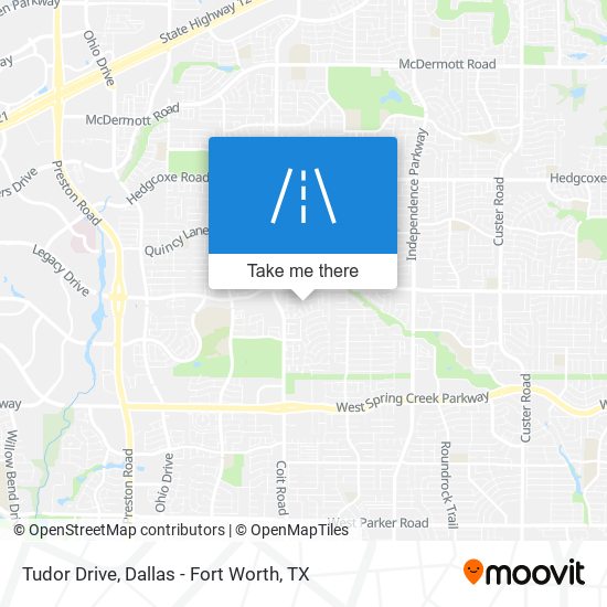 Tudor Drive map