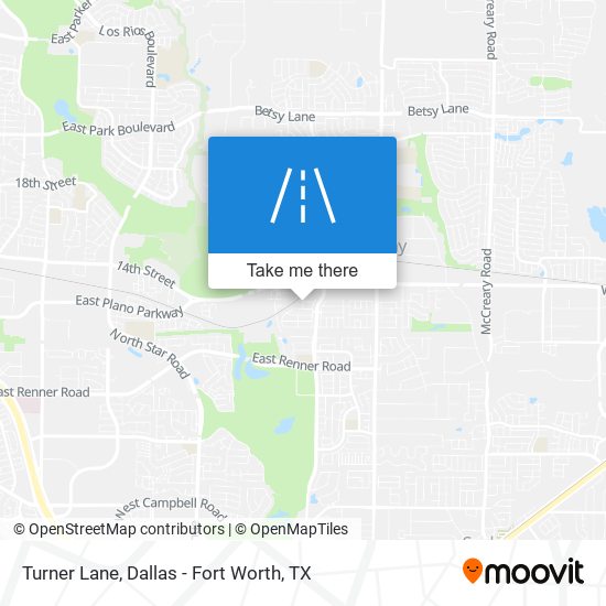 Turner Lane map