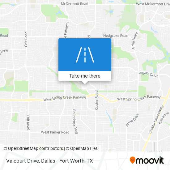 Valcourt Drive map