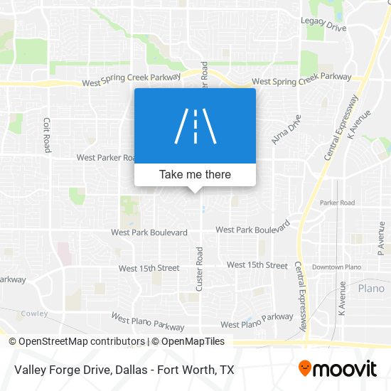 Valley Forge Drive map