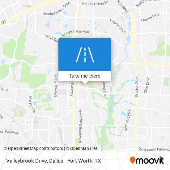Valleybrook Drive map