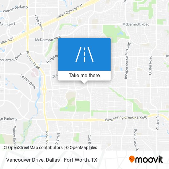 Vancouver Drive map