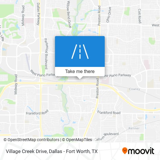 Village Creek Drive map