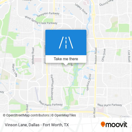 Vinson Lane map